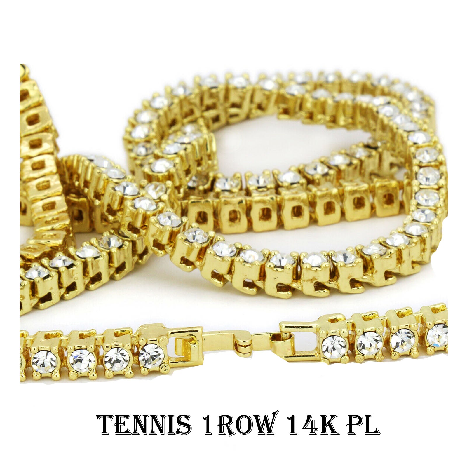GOLD TENNIS CHAIN 16"