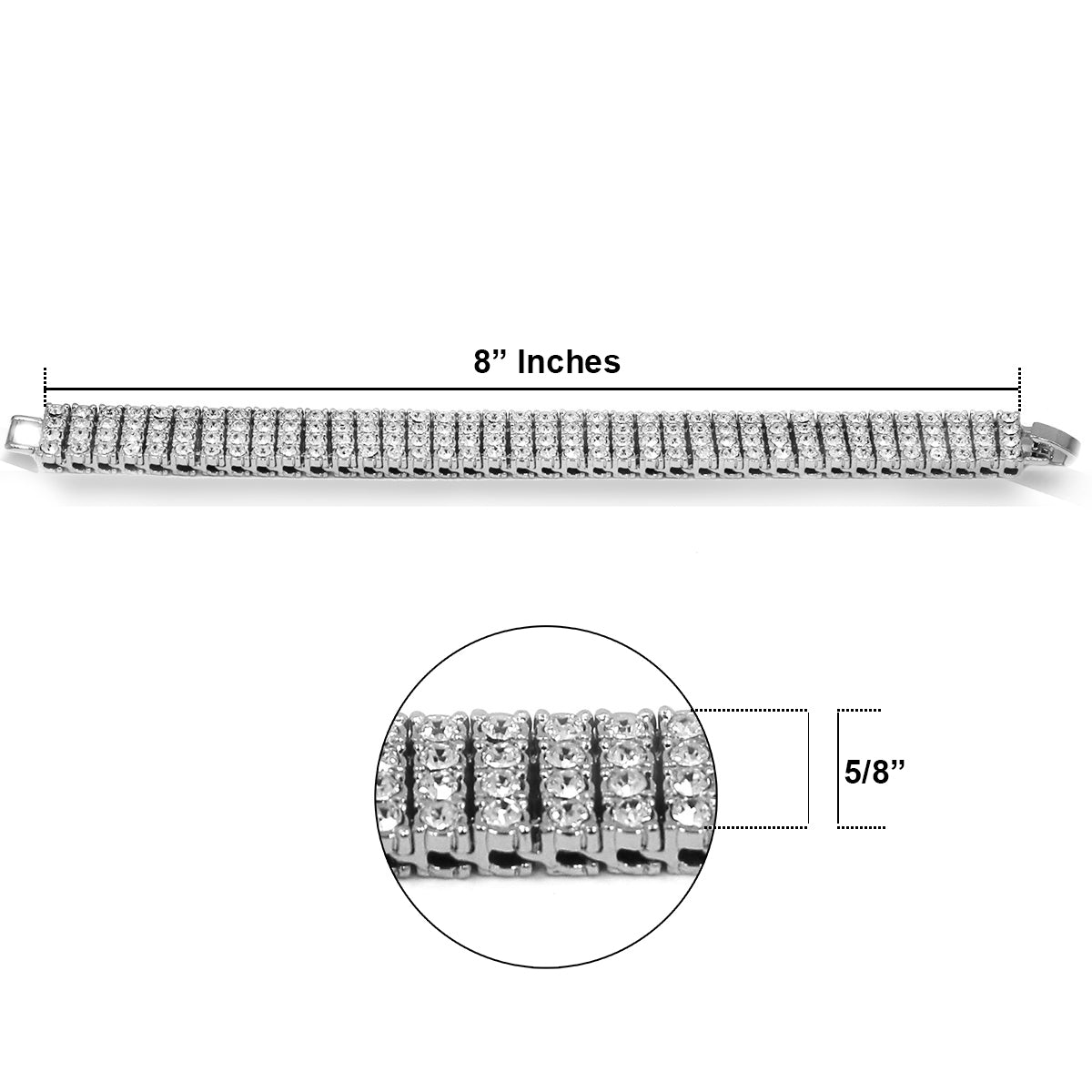 White Gold Ice Out Techno KING Watch & Bracelet SET 6