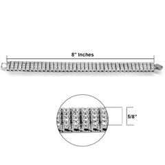 White Gold Ice Out Techno KING Watch & Bracelet SET 6