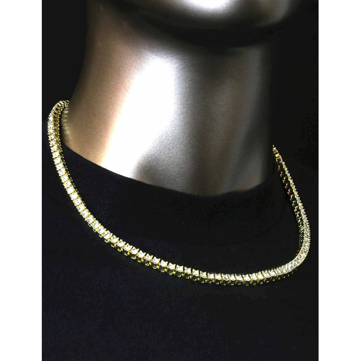 GOLD TENNIS CHAIN 20"