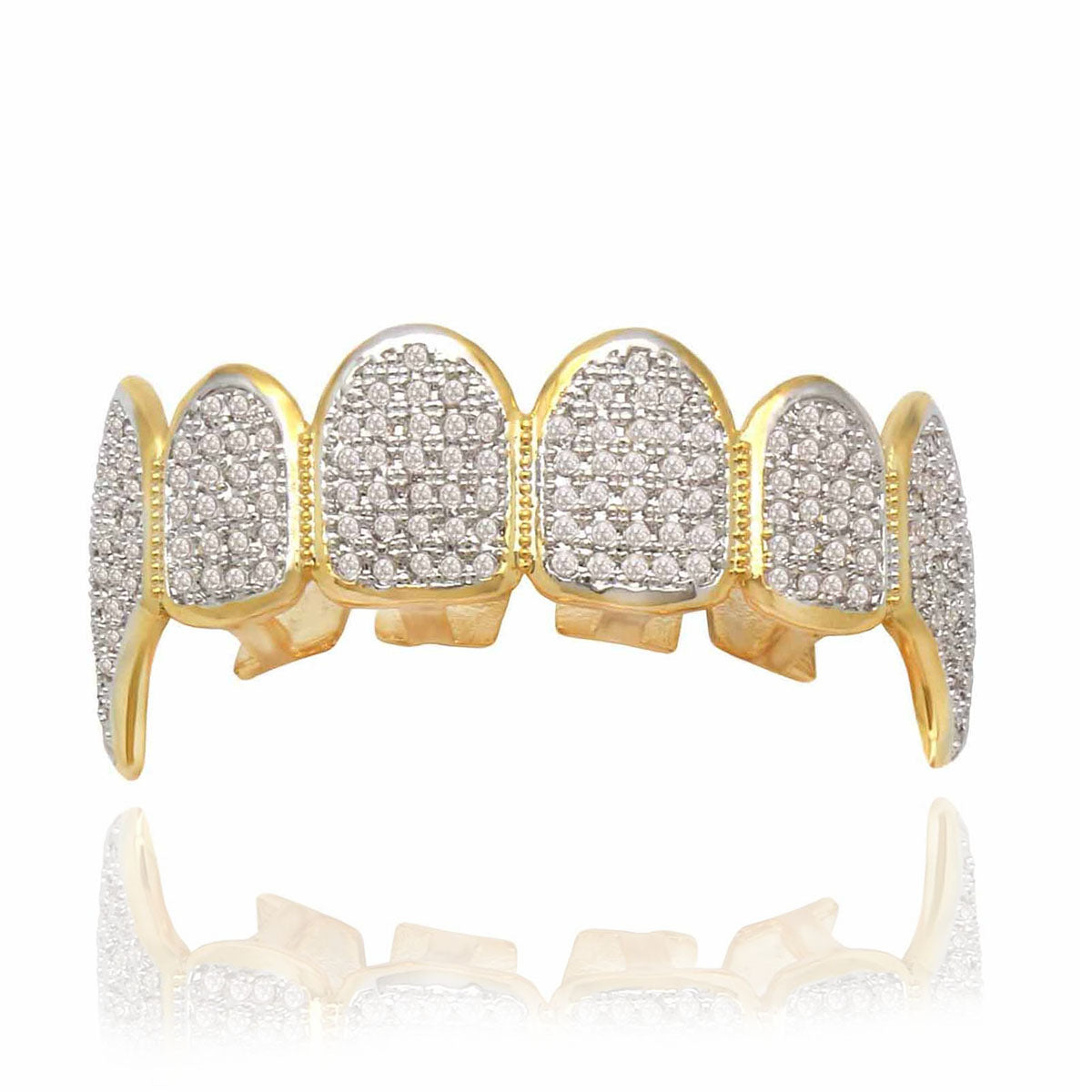 GRILLZ SET PREMIUM MICROPAVE 2-TONE FANG