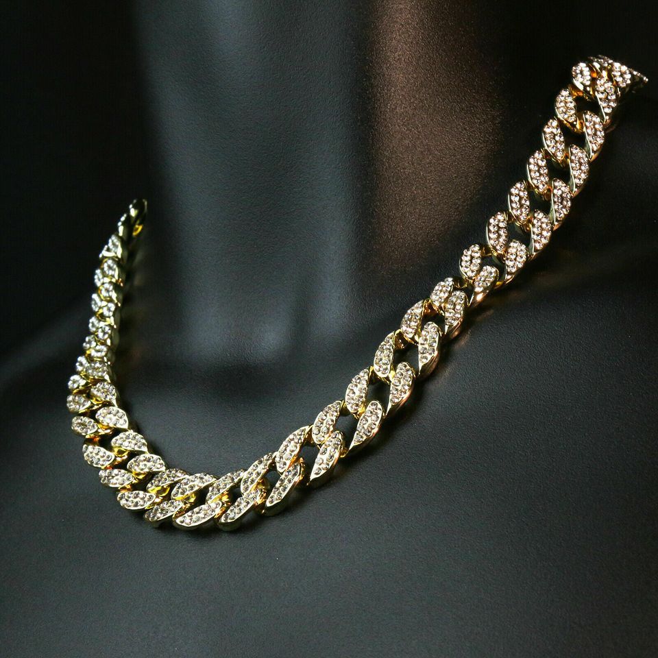 3PC XXL Money Bag Pendant & Iced Cuban Chain Set 18"/20" – Hip Hop Bling
