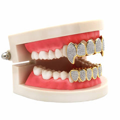 GRILLZ SET PREMIUM MICROPAVE  2-TONE FANG