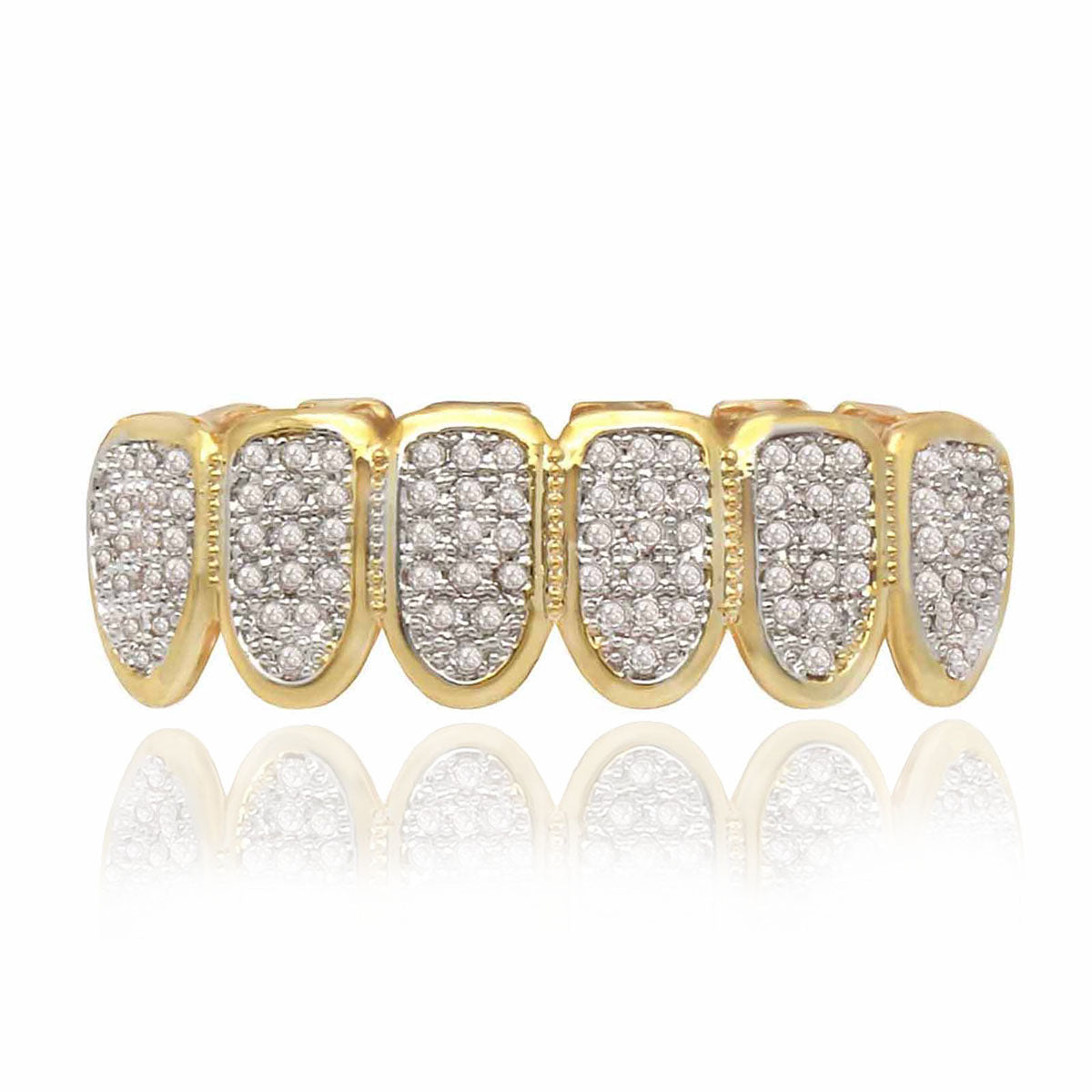 GRILLZ SET PREMIUM MICROPAVE 2-TONE FANG
