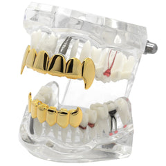GRILLZ SET GOLD PLAIN FANG