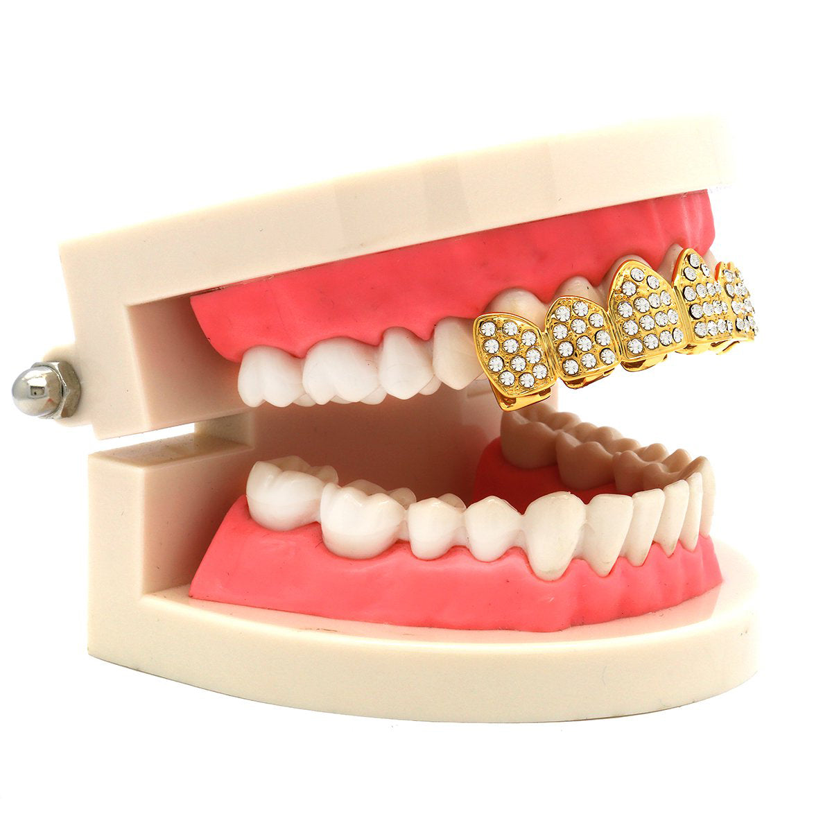 GOLD TOP GRILLZ FULL ICED OUT