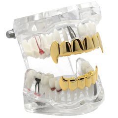 GRILLZ SET GOLD PLAIN FANG
