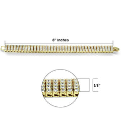 TK3 Gold Ice Out Techno KING Watch & Bracelet SET