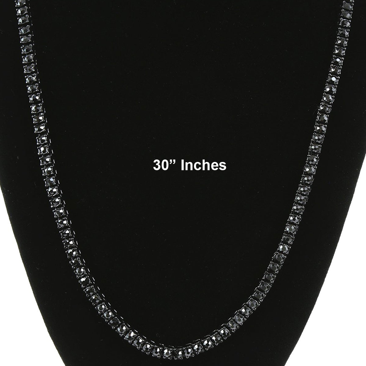 TENNIS CHAIN 30"BLACK