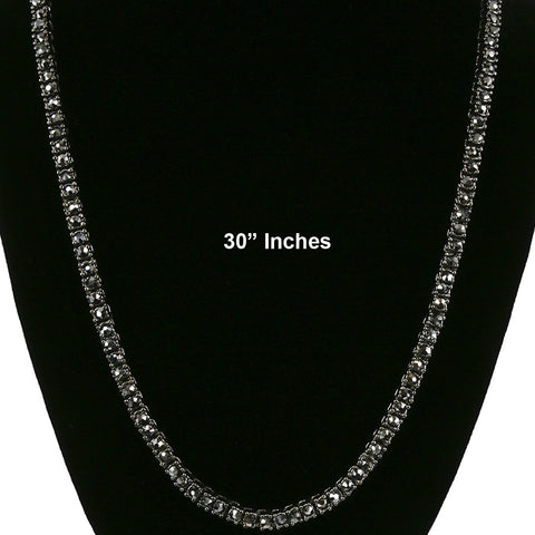 TENNIS CHAIN 30" HEMATITE