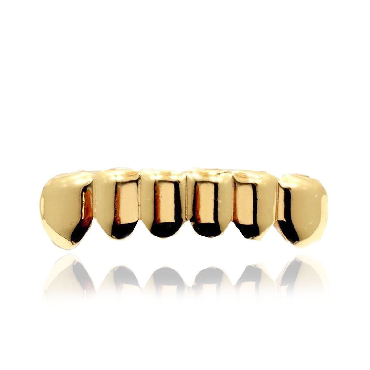GRILLZ SET GOLD FANG PLAIN BLINGKING