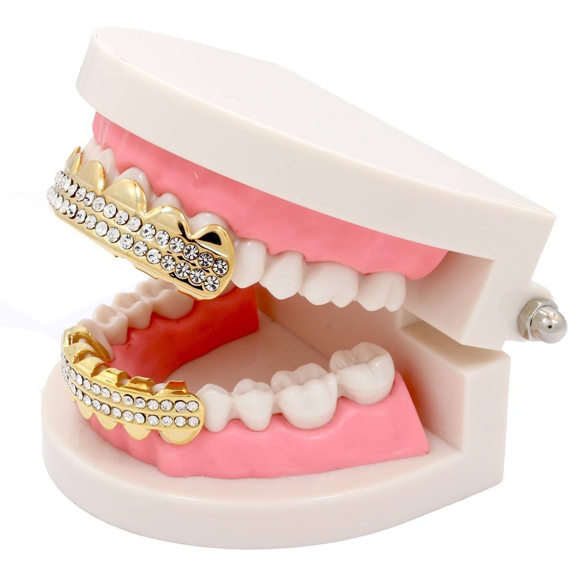 GRILLZ SET GOLD 2 ROW
