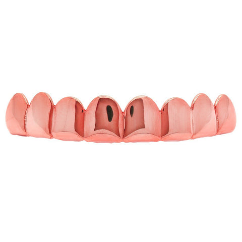 GRILLZ SET ROSE GOLD PLAIN BEST 8
