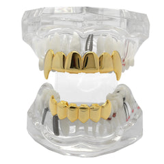 GRILLZ SET GOLD PLAIN FANG