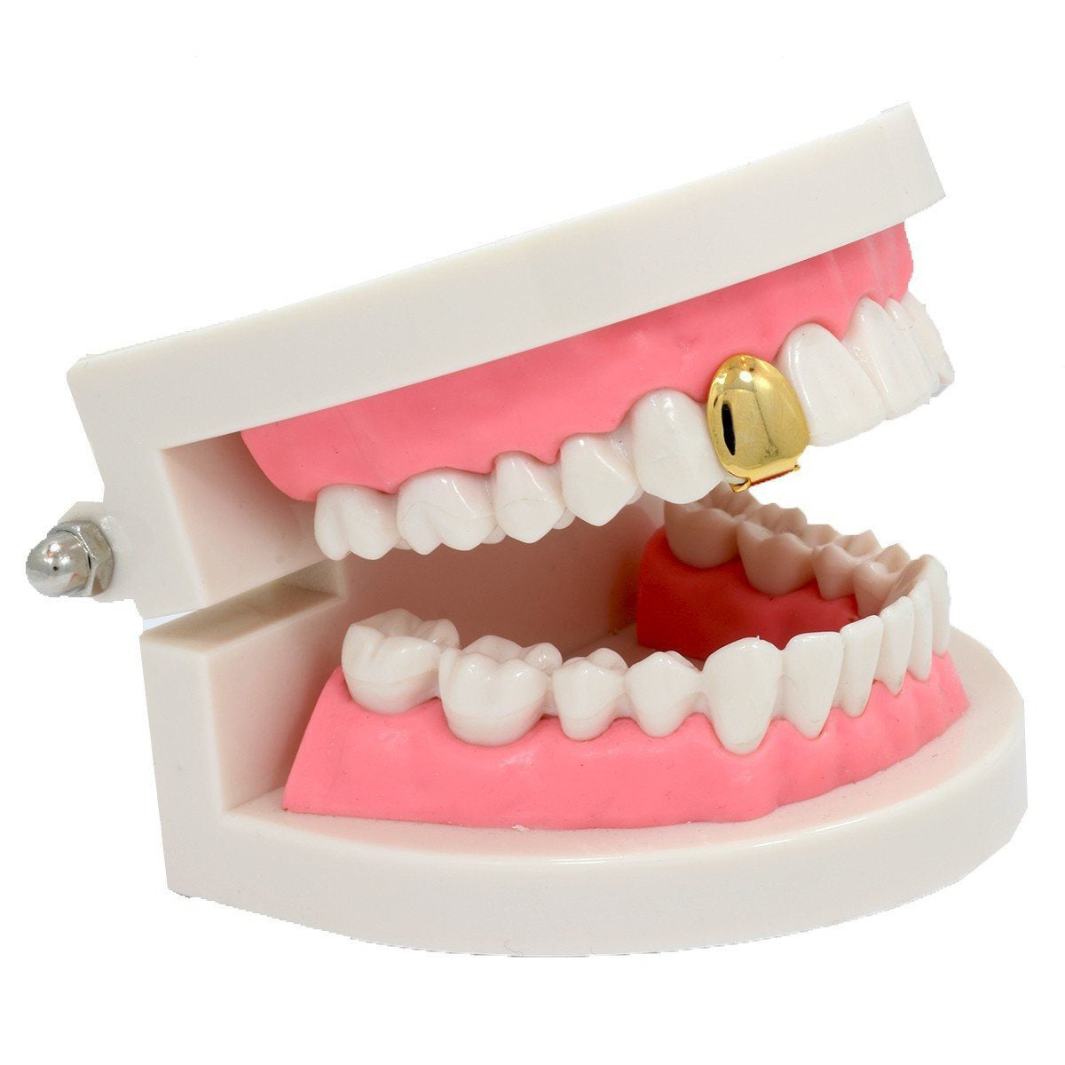 GOLD PLAIN SINGLE TOOTH GRILLZ