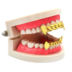 GRILLZ SET GOLD CUBAN FANG