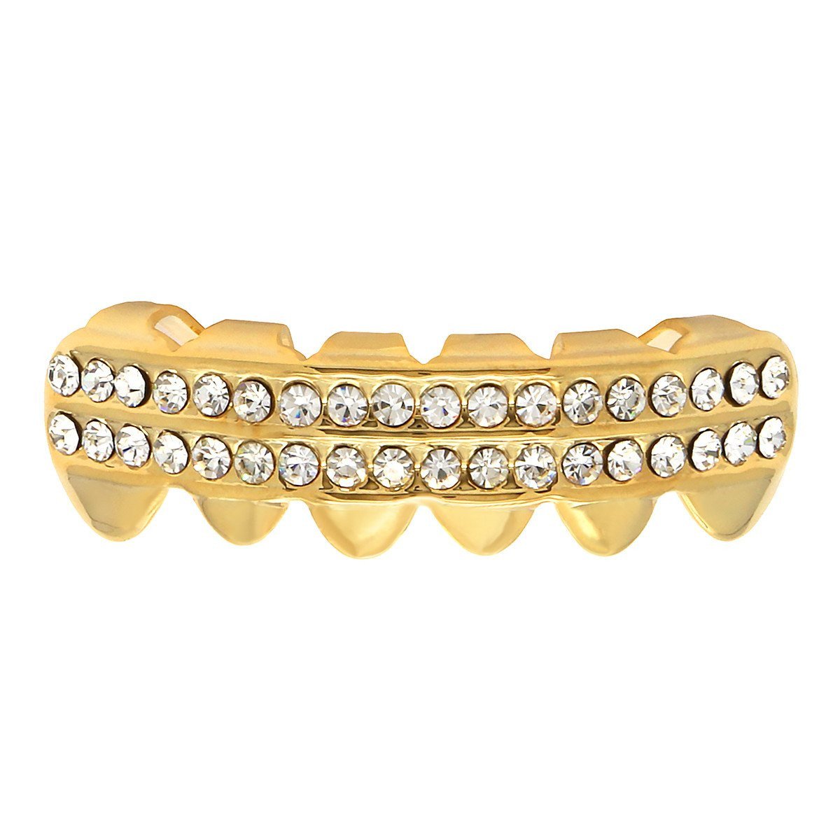 GRILLZ SET GOLD 2-ROW BLINGKINGSTAR