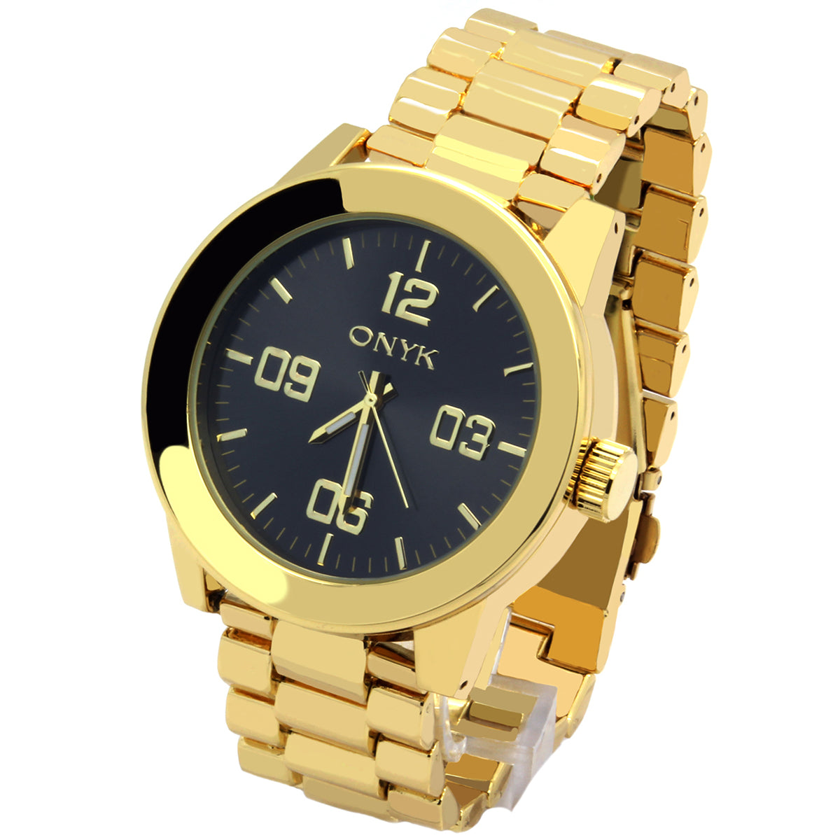 Gold onyk Metal Band Black