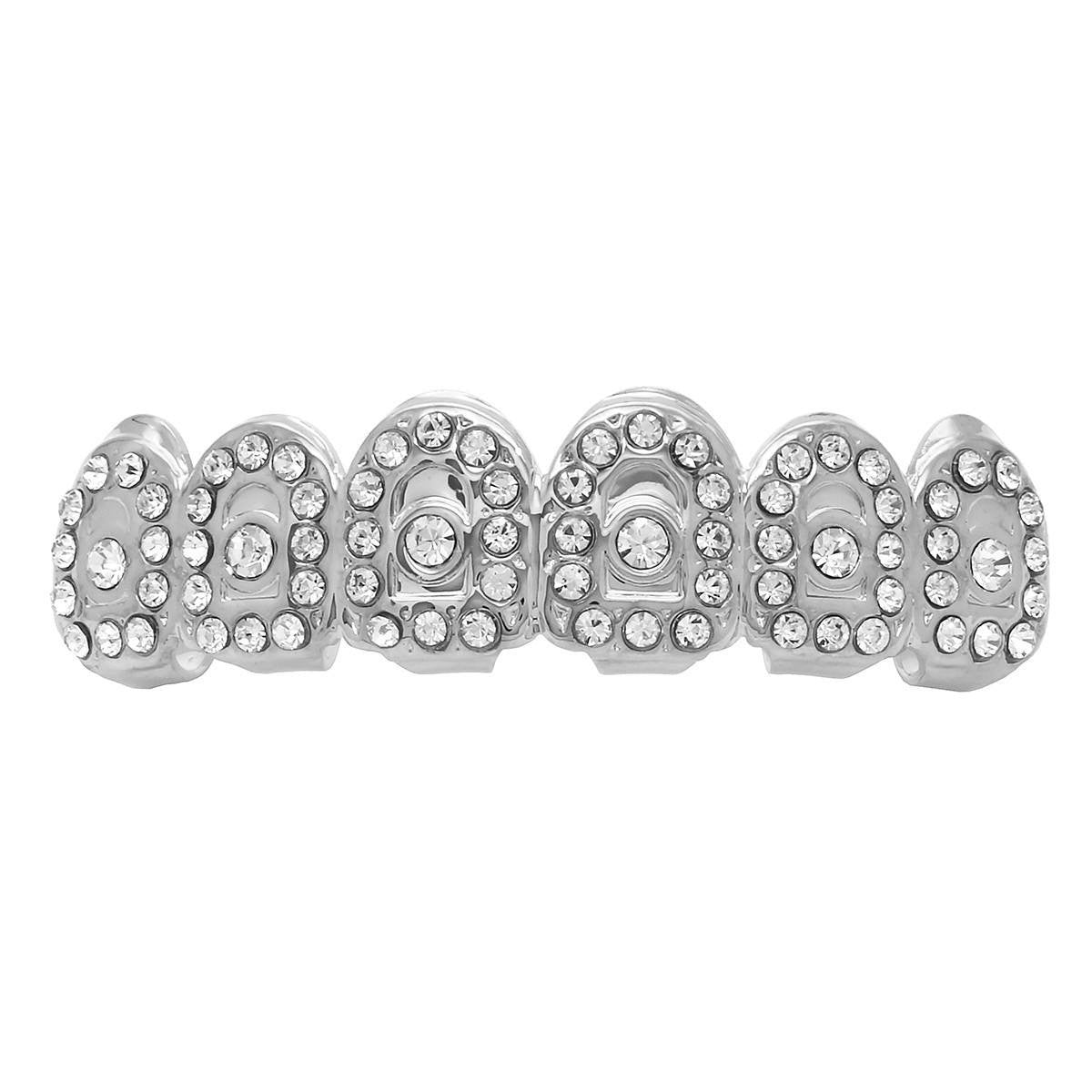 SILVER TOP GRILLZ CROWN