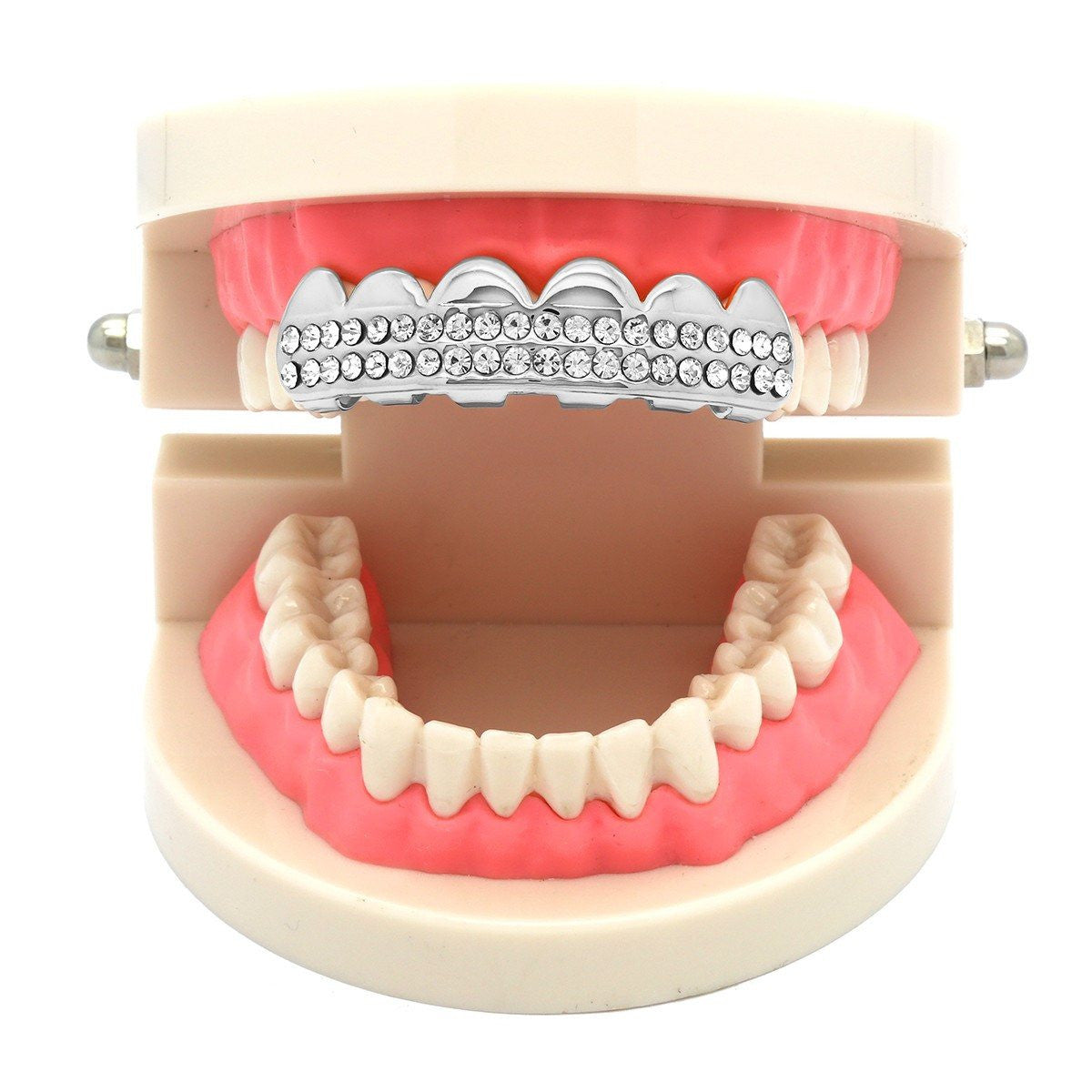 SILVER TOP GRILLZ 2 ROW