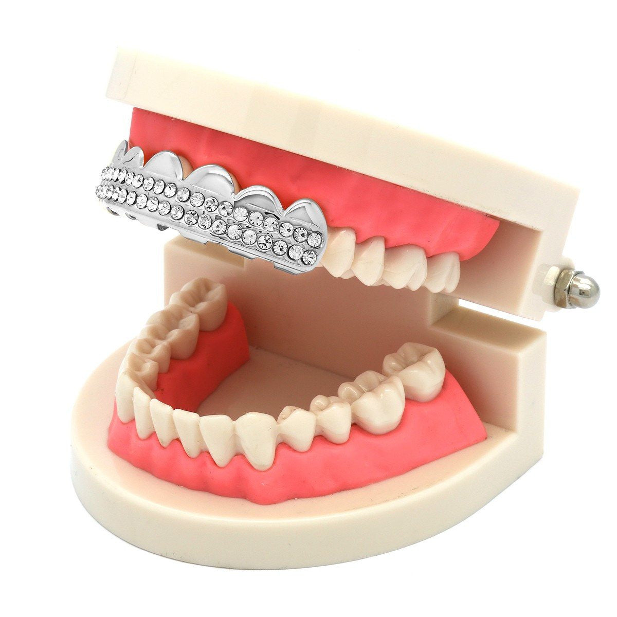 SILVER TOP GRILLZ 2 ROW