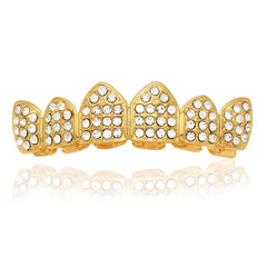 GRILLZ SET GOLD FULLY ICED OUT