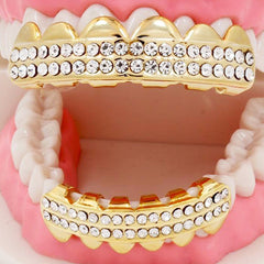 GRILLZ SET GOLD 2 ROW