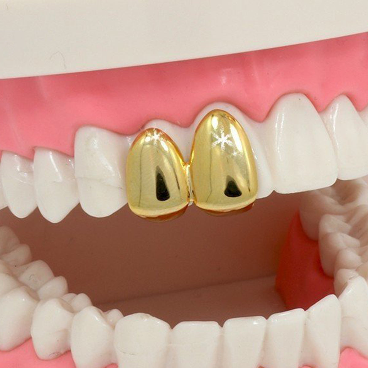 GOLD DOUBLE CAPS GRILLZ