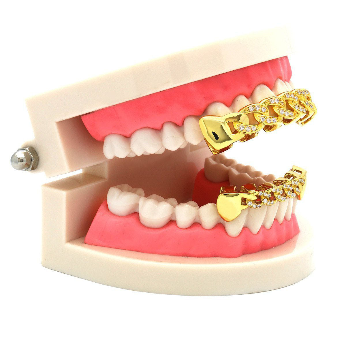 GRILLZ SET GOLD CUBAN CZ