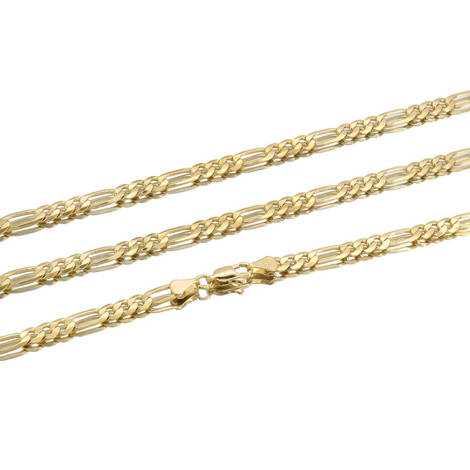 FIGARO CHAIN ALPHABET PENDANT CROWN MINI A-Z