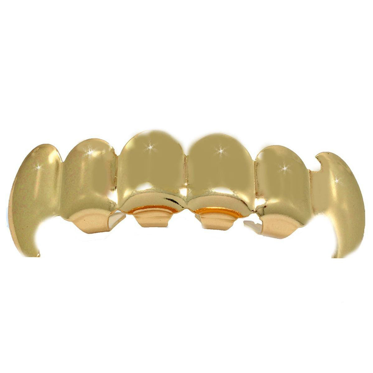 GRILLZ SET GOLD FANG PLAIN BLINGKING