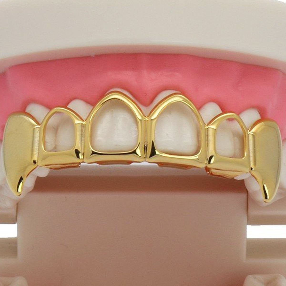 GOLD TOP GRILLZ 4 OPEN FANG
