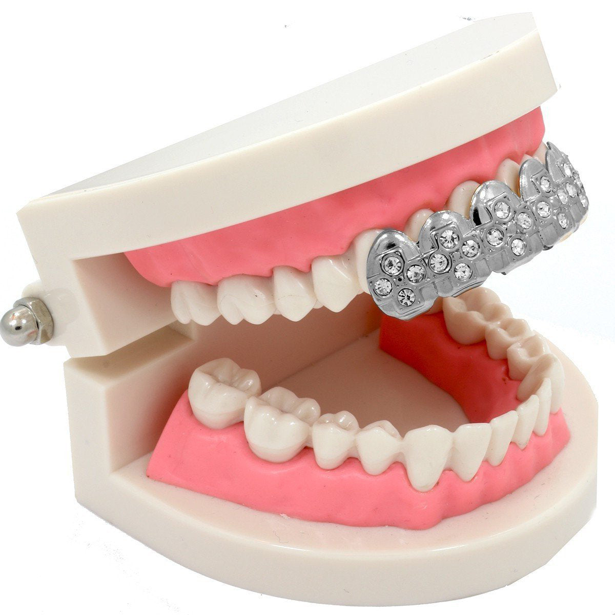 SILVER TOP GRILLZ CROSS