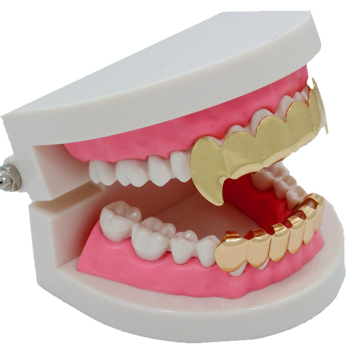 GRILLZ SET GOLD FANG PLAIN BLINGKING