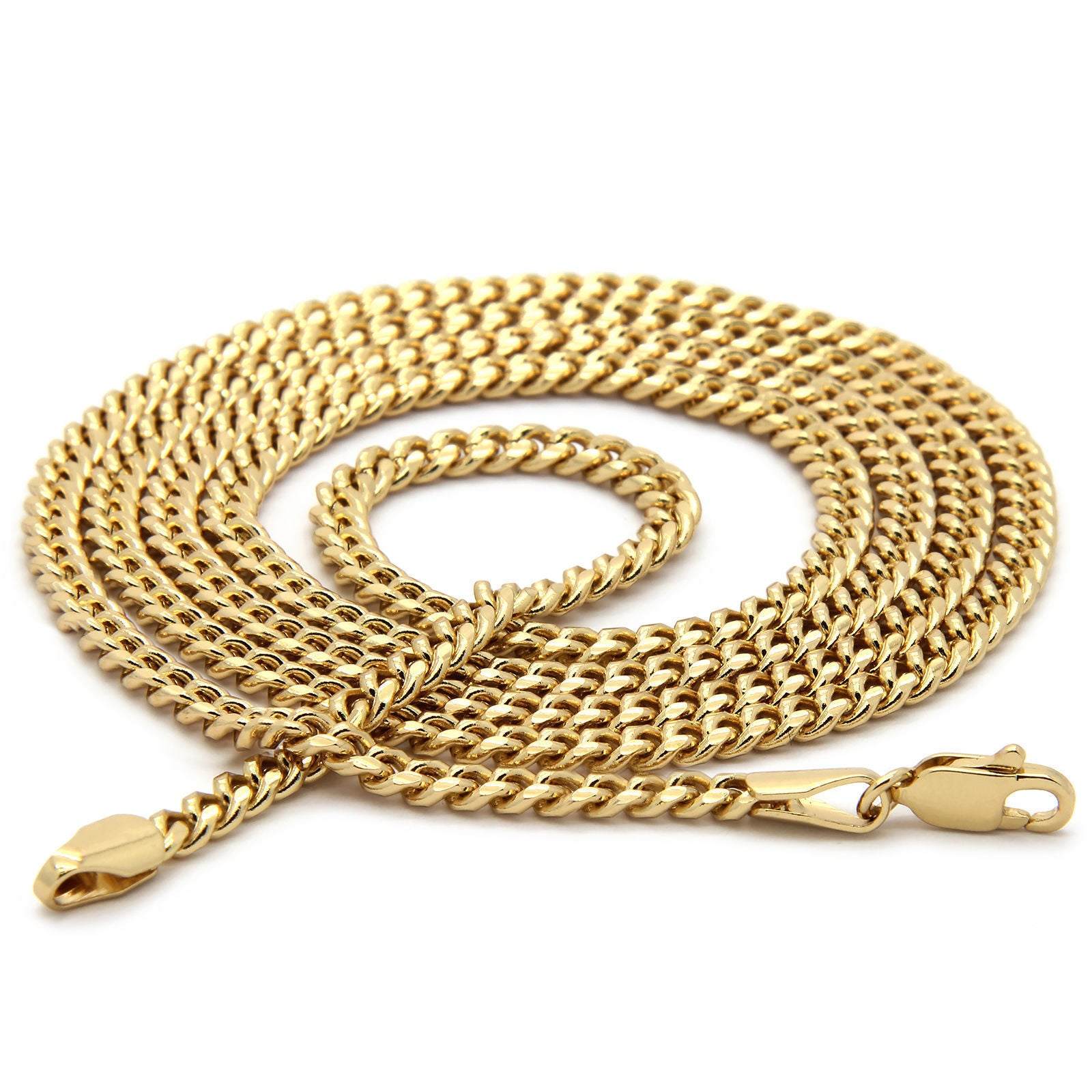 CUBAN CHAIN ALPHABET PENDANT CROWN MINI A-Z