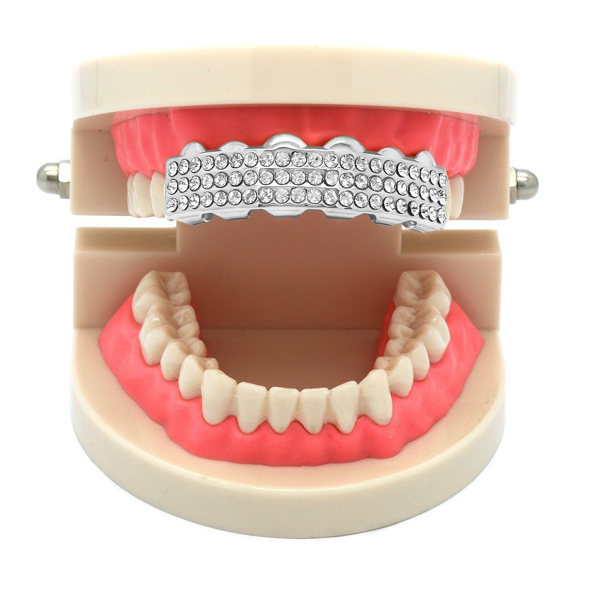 SILVER TOP GRILLZ 3 LINE
