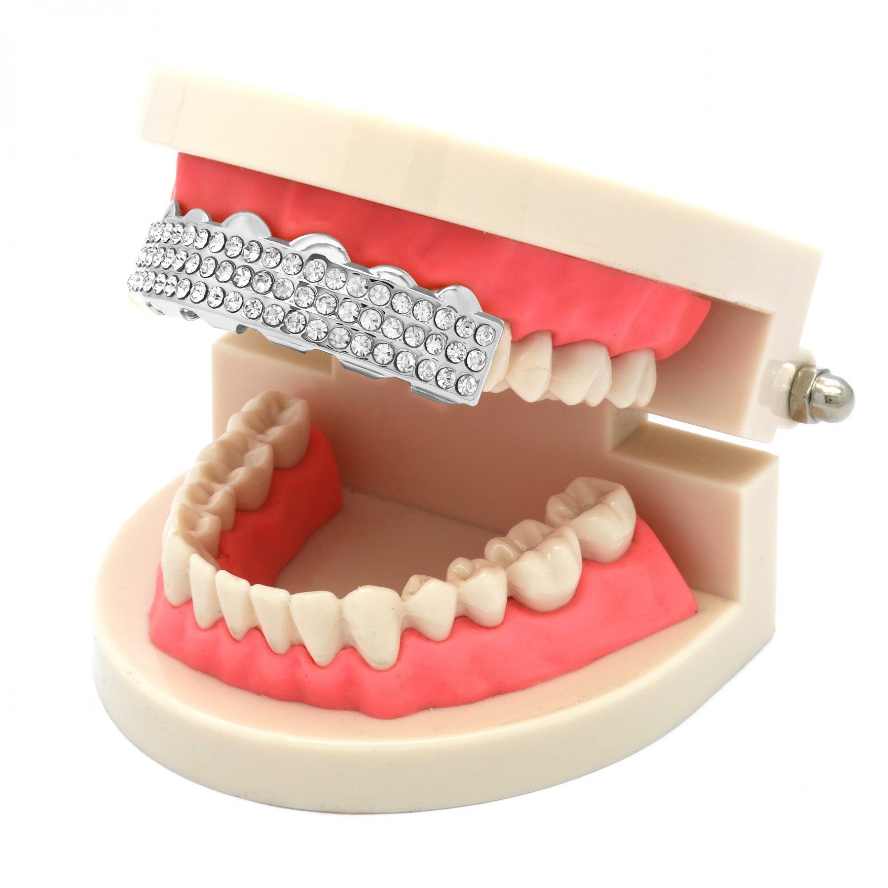 SILVER TOP GRILLZ 3 LINE