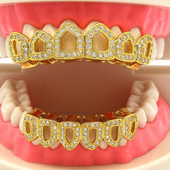 GRILLZ SET GOLD CZ 6 OPENING