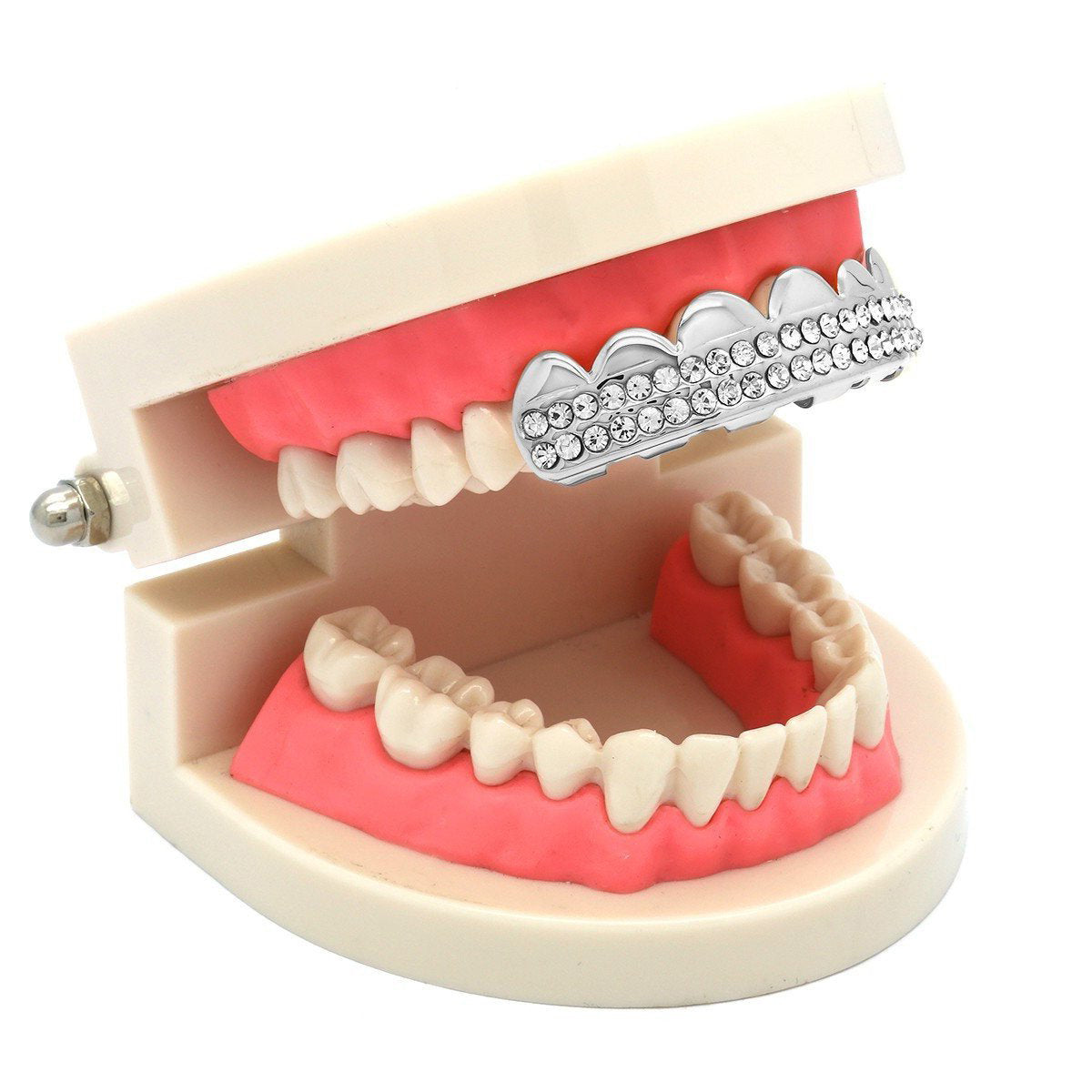SILVER TOP GRILLZ 2 ROW