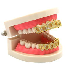 GRILLZ SET GOLD CZ 6 OPENING