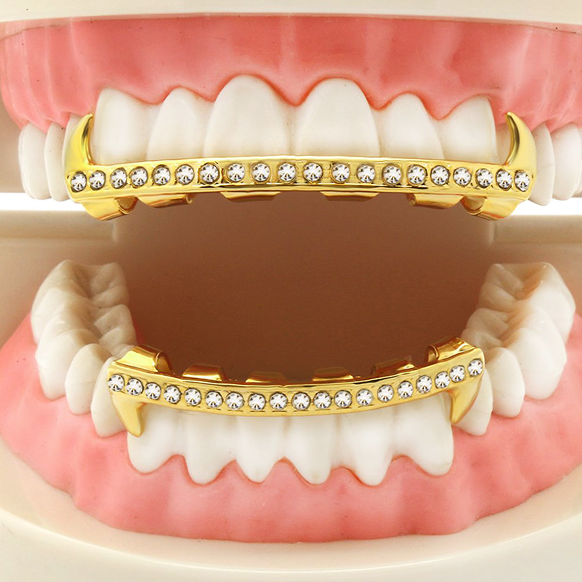 GRILLZ SET GOLD 1 ROW SLIM FANG