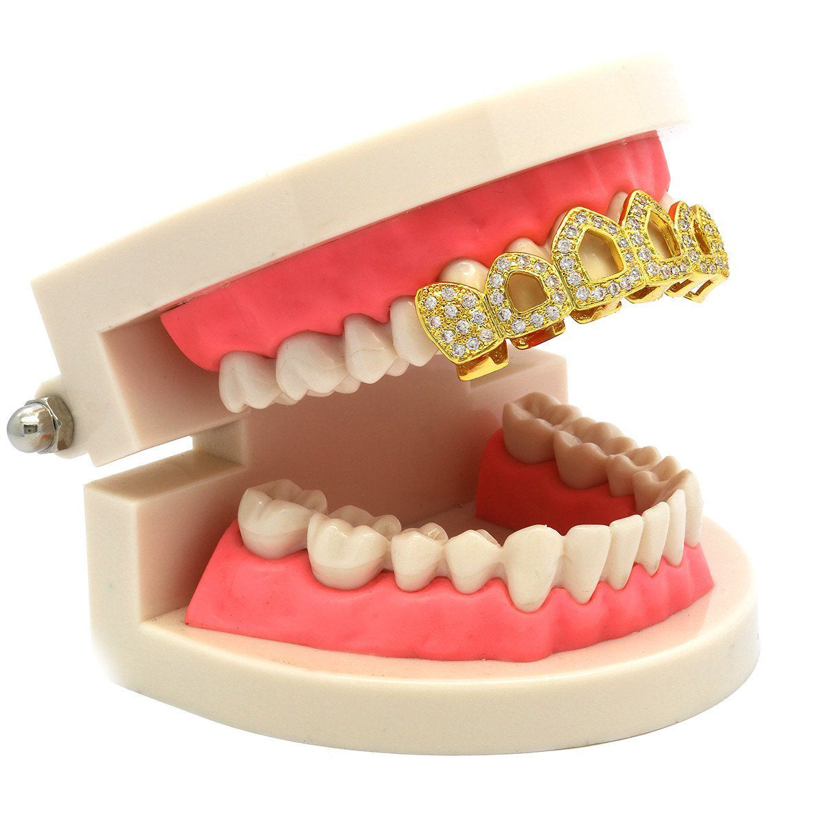 GOLD TOP GRILLZ 4 OPEN CZ