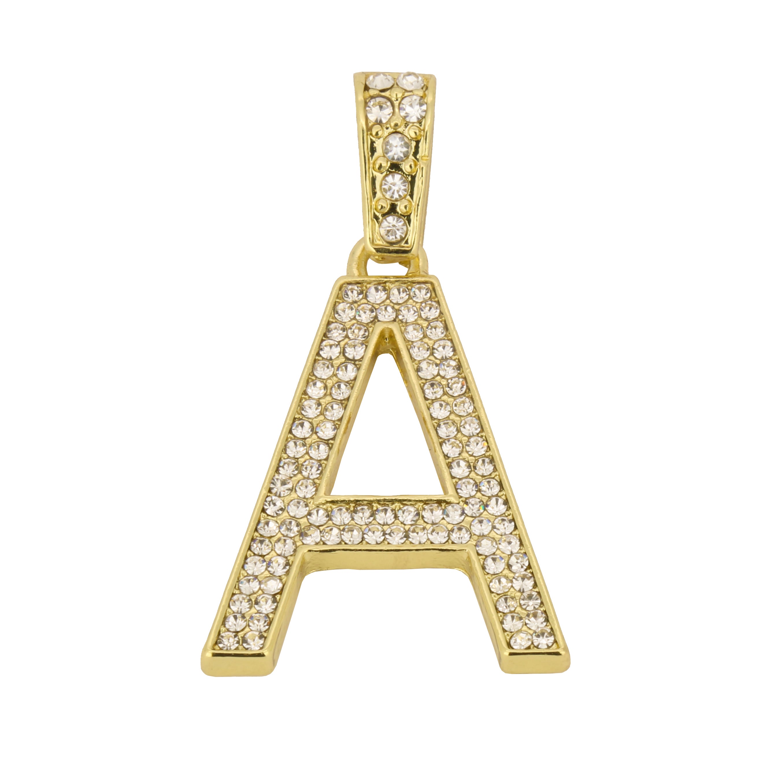 CUBAN CHAIN ALPHABET PENDANT A-Z