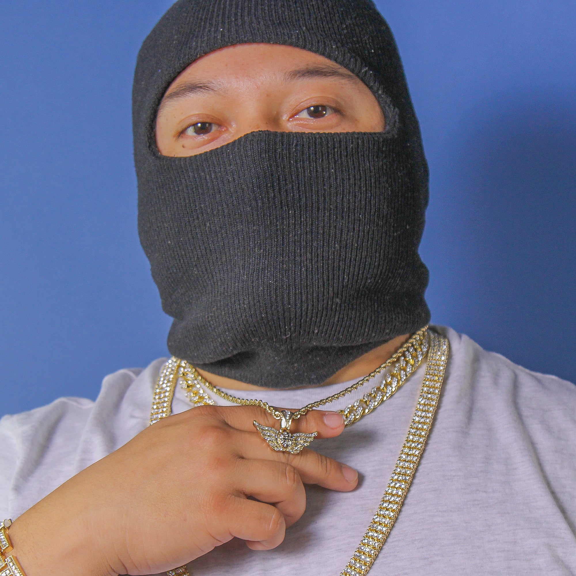 Winged Basketball Pendant Rope Chain Men's Hip Hop 18k Cz Jewelry Necklace Choker