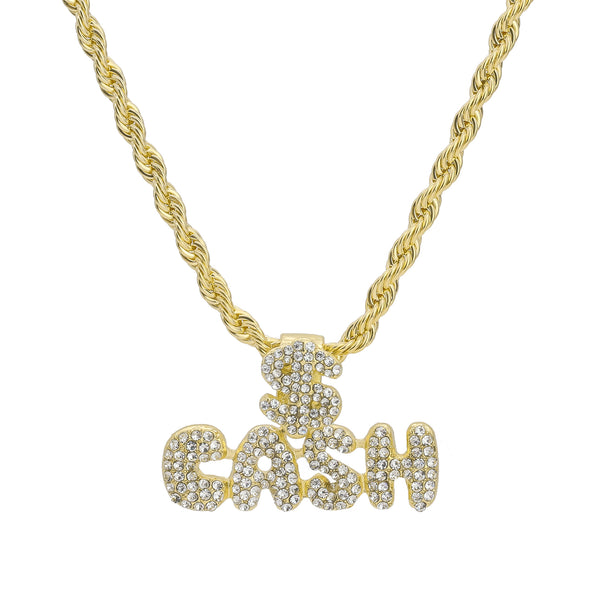 「新商品」に関するプレスリリース 18k Free | BlingKingStar | Pendant Letter CASH Plated Gold ネックレス・ペンダント