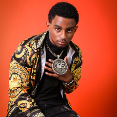 XXL 14k 365 Medallion Hustle Pendant 14mm Cuban Chain