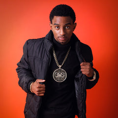 XXL 14k 365 Medallion Hustle Pendant 14mm Cuban Chain