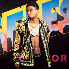 XXL 14K Big 23 Medallion Pendant 14mm Flat Cuban Chain