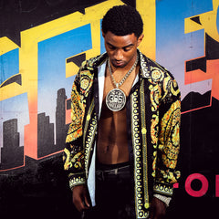 XXL 14k 365 Medallion Hustle Pendant 14mm Cuban Chain