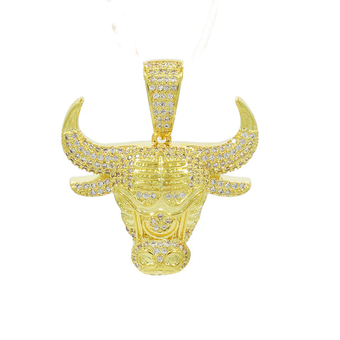 BULLS PENDANT/Free Chain